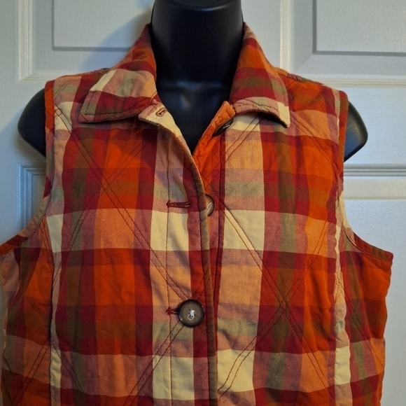Christopher &Banks plaid vest small - Picture 2 of 5